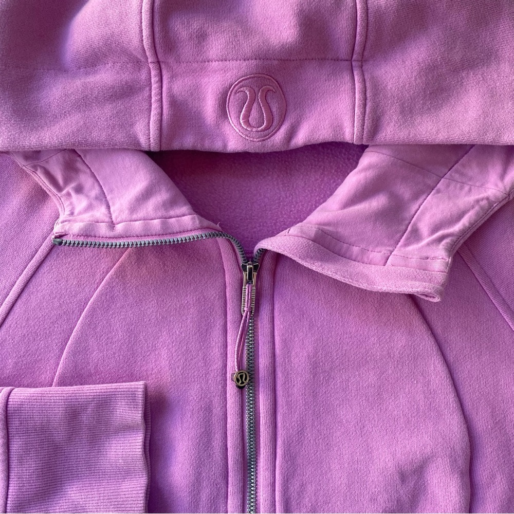 Lululemon Scuba Full-Zip Cropped Hoodie No Pockets - Purple - Size 8 (est)